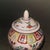 Art Deco Hand-Painted Lidded Ginger Jar | Chinoiserie Floral Motif Ceramic Vase For Sale - Image 3 of 7