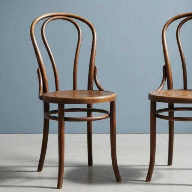 Bentwood Chairs attributed to Thonet (Fischel), 1920s, Set of 2 For Sale - Image 4 of 7