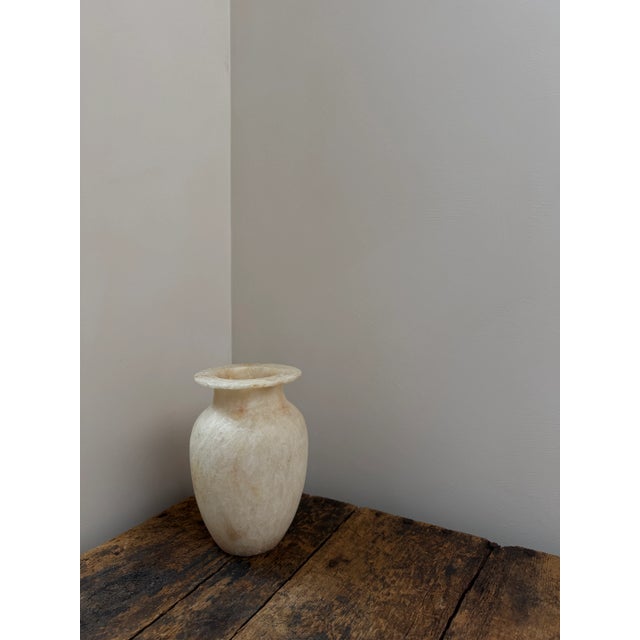 20th Century Egyptian Alabaster Vase For Sale - Image 9 of 9