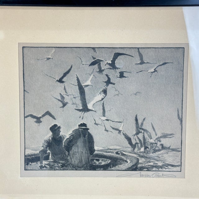 Original lithograph by Gordon Hope Grant (American, 1875-1962), pencil signed "Gordon Grant" lower right margin. Two...