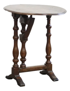 Antique Folding Side Table, Early 17th Century