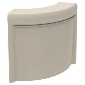 Curved Cream Lacquered Classe Bar by Mowee