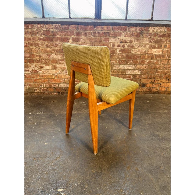 Mid-Century Modern 1940s Green Upholstered Dining Chairs Attributed to George Nelson For Sale - Image 3 of 11