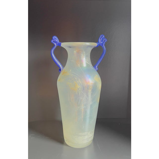 Mid-Century Modern 1970s Murano Scavo Amphora Vase, Attr. Gambaro E Poggi For Sale - Image 3 of 7