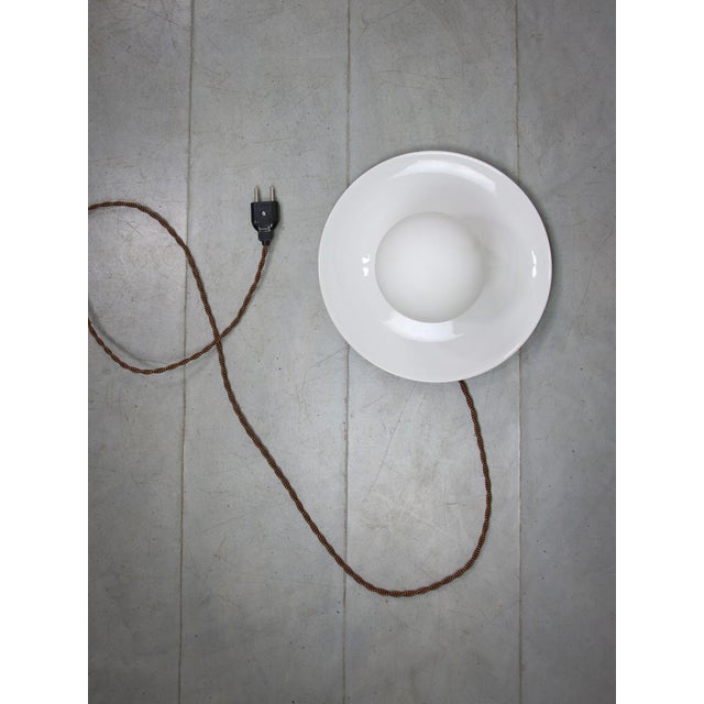 Vintage Wall Lamp in White Ceramic For Sale - Image 14 of 15