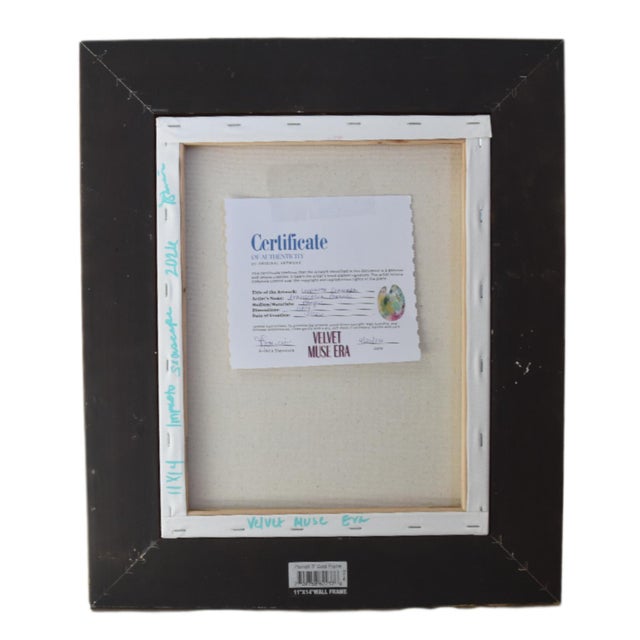 Pastel Impressionist Landscape Painting Including the Antiqued Gold Wood Frame For Sale - Image 4 of 5