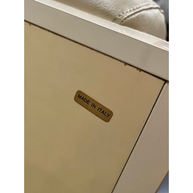 Giorgio Collection Burled Satinwood & Leather Queen Bed For Sale - Image 9 of 9