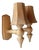 Pine Wall Sconces, Swedish, 1970s, Set of 2 For Sale