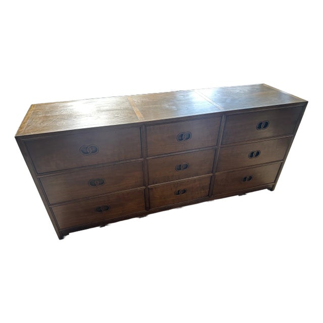 Michael Taylor for Baker Far East Collection Nine-Drawer Chest For Sale