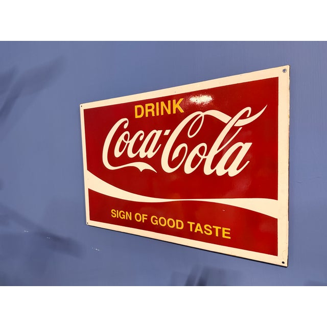 Coca Cola Sign, 1970s For Sale - Image 3 of 4