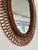 Italian Wall Mirror with Organic Wicker and Bamboo Frame, 1960s For Sale - Image 13 of 16
