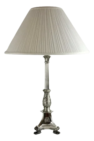 Silvered Bronze Neo-Classical Style Table Lamp Att. to Edward F. Caldwell