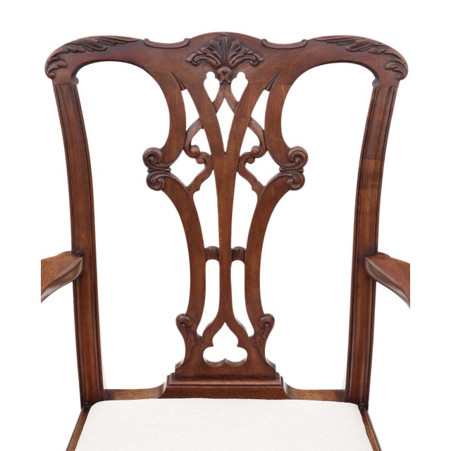1910s Georgian Revival Mahogany Dining Chairs, 1910, Set of 8 For Sale - Image 5 of 13
