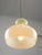 Mid-Century Modern Italian Brass and Yellow Glass Pendant Lamp For Sale - Image 11 of 16