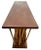 Wood Mid-Century Console Sofa Table Hollywood Regency Bamboo & Wood Forest-Base For Sale - Image 7 of 15