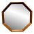 Scandinavian Modern Danish Teak Octagonal Mirror by Spejle 1960's For Sale