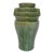 Vintage McCoy Brutalist Aqua Drip-Glaze Vase For Sale