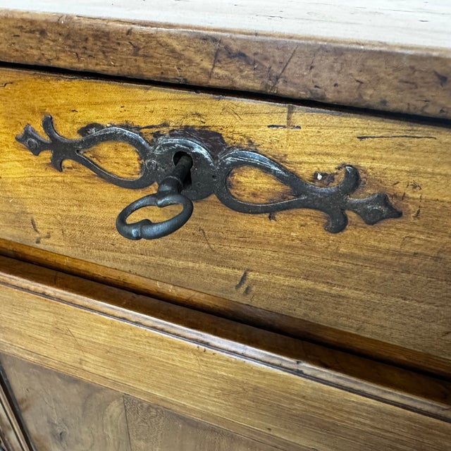 Wood French Country-Style Buffet in Oak For Sale - Image 7 of 12