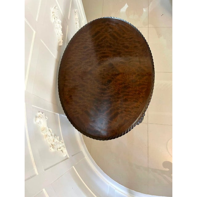 Antique Carved Mahogany Centre Table For Sale - Image 4 of 10