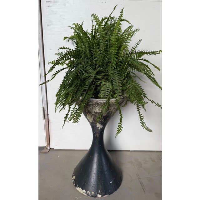 Mid-Century Modern Black Painted Hourglass Planter For Sale - Image 9 of 9