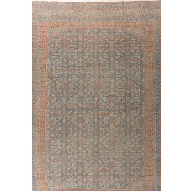 Vintage Circa 1940 Bibikabad Rug 10ft 6in X 13ft For Sale - Image 9 of 9