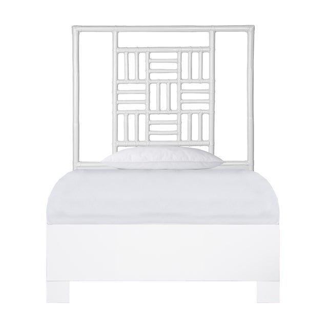 Finn Platform Bed Twin - White For Sale - Image 12 of 12