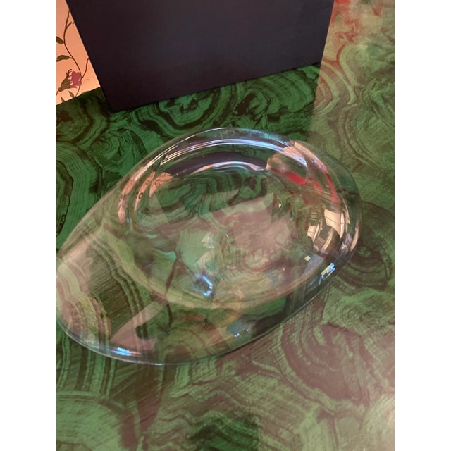 Contemporary Tizo Art Glass Crystal Tabletop Bowl For Sale - Image 3 of 6