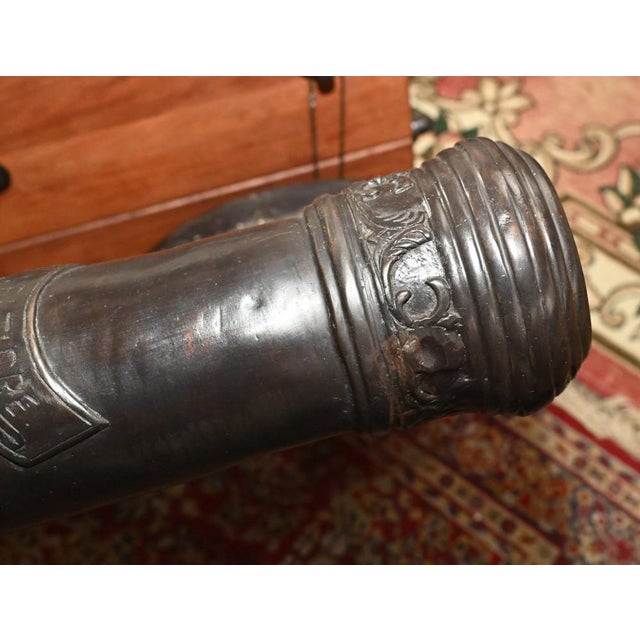Large French Bronze Cannons, Set of 2 For Sale - Image 11 of 15