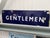 Blue Vintage Enamel British Railways Gentlemans Sign, 1940s For Sale - Image 8 of 9