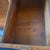 Antique American Solid Tiger Oak Drop-Center Vanity Dressing Table With Lion's Paw Feet For Sale - Image 10 of 10