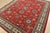 Farmhouse Kazak Rug 8’2” X 9’10” Red Wool Hand-Knotted Oriental Carpet For Sale - Image 3 of 7
