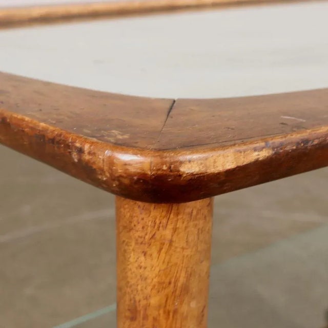 Beech & Glass Trolley, 1950s For Sale - Image 5 of 6