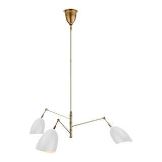 Sommerard Medium Triple-Arm Chandelier For Sale