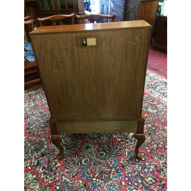 Vintage Secretary Desk, Cherry Desk by Maddox Furniture For Sale - Image 14 of 18