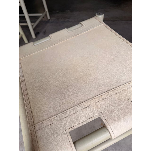 Palecek Cashew Leather Dining Chair For Sale - Image 9 of 11