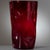 A stunning and rare Empoli glass vase, dating to the 1950s. This piece stands out for its vibrant ruby red coloration, a...