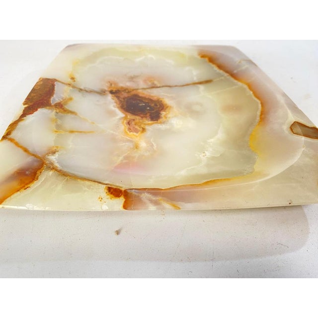 Large Octogonal Ashtray or Vide Poche in Onyx, Italy, 1960s For Sale - Image 11 of 14