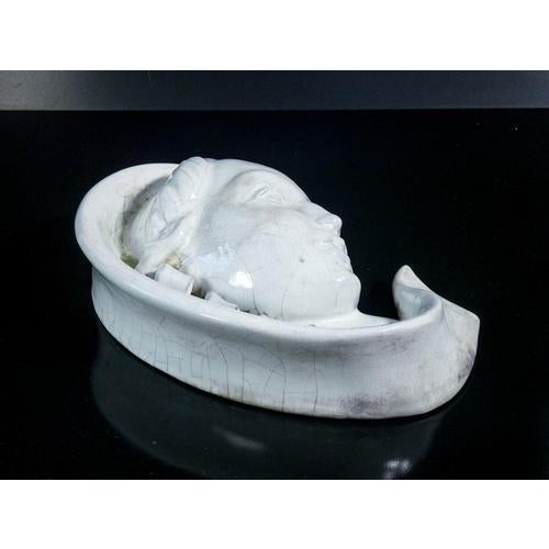 Ceramic Sculpture of Woman's Face by M. Andersen For Sale - Image 12 of 16