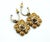 Chanel Gold CC Peach Flower Dangle Hoop Piercing Earrings *Marked 08 *Made in France -It is approximately 0.75" x 1.25"...
