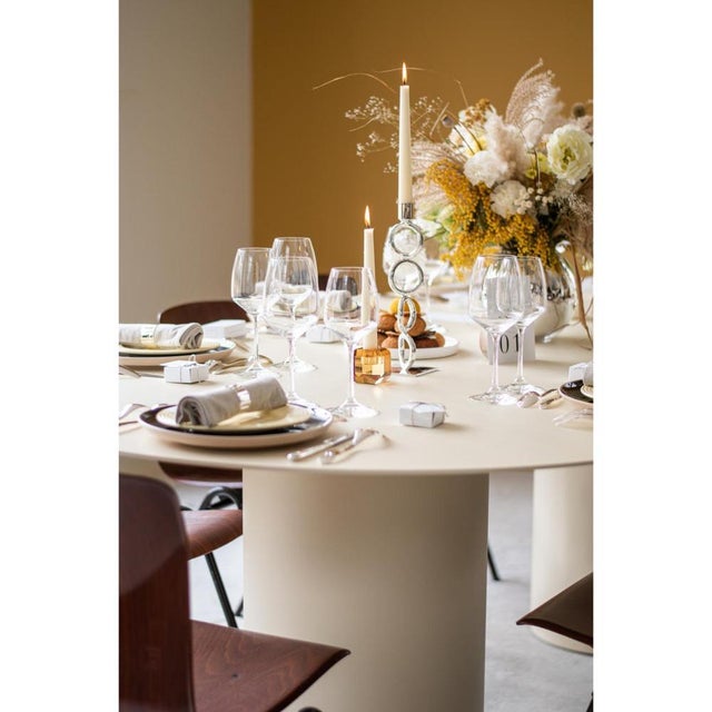 Contemporary Boho Oval Dining Table in Metal by Laurence Du Tilly For Sale - Image 3 of 11