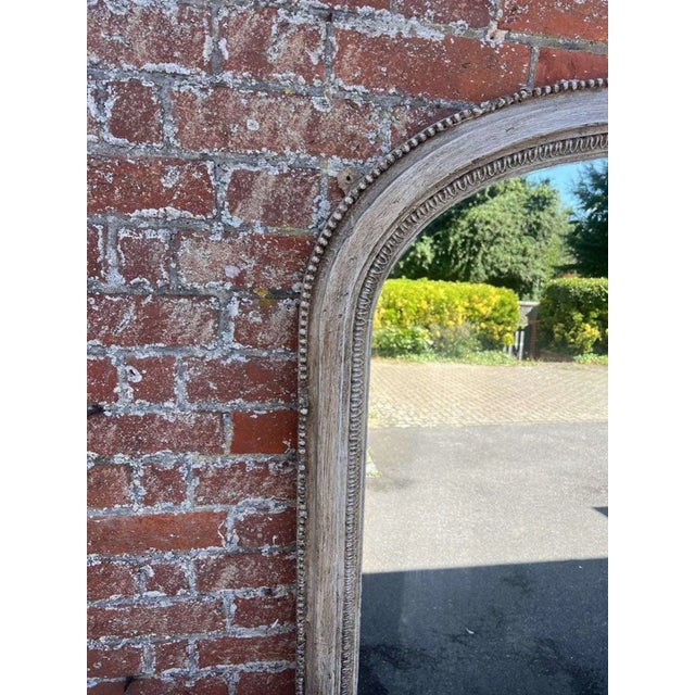 Large 19th Century English Painted Overmantle Mirror For Sale - Image 5 of 6