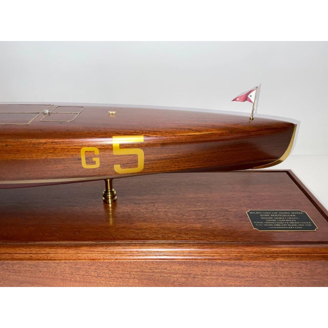Brown Speedboat Model "Baby Bootlegger", Gold Cup Winner, 1925 For Sale - Image 8 of 12