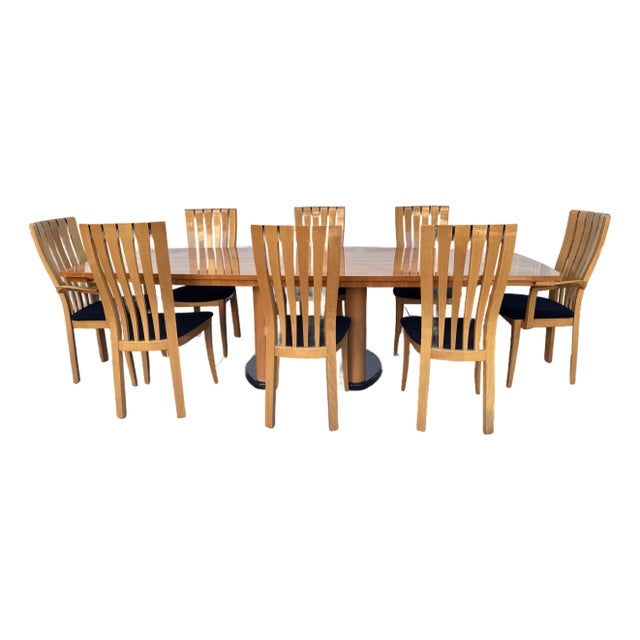 Italian Excelsior Milano Dining Table & Chairs For Sale