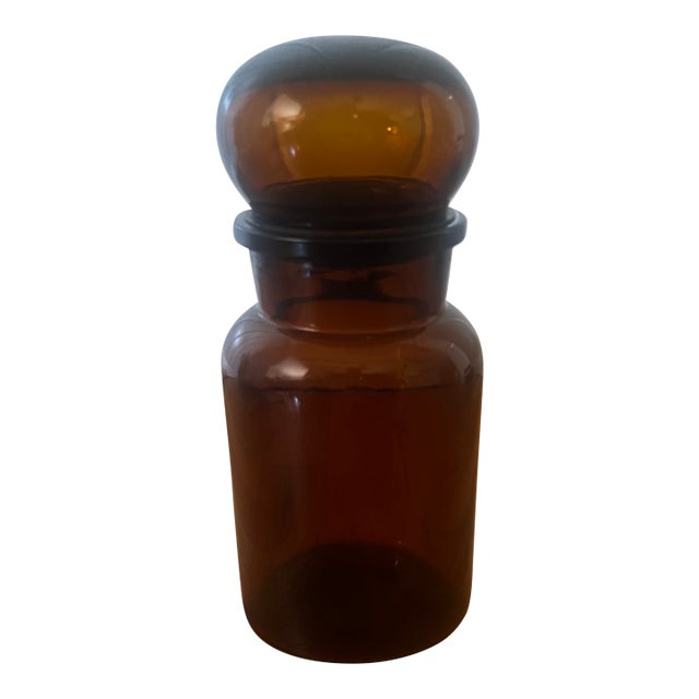 Belgian Apothecary Jar With Lid For Sale