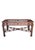 Brown Vintage Chinese Chippendale Palm Beach Regency Fretwork Stained Wood Dining Room Table Base For Sale - Image 8 of 10
