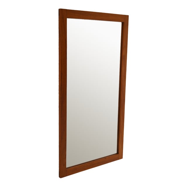 Vintage Danish Teak Mirror, 1960s For Sale