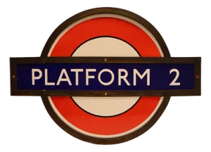 Early London Underground Platform Roundel, 1930