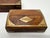 French Walnut and Brass Boxes, 1950s, Set of 2 For Sale - Image 13 of 16