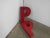 Plastic Letter P in Red Plastic, 1970s For Sale - Image 7 of 8