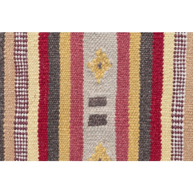 Vintage Flatweave Rug, 1950s For Sale - Image 4 of 7